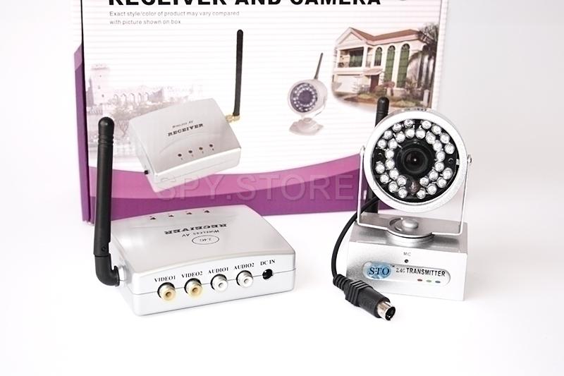 Kit camera wireless + emitator, receptor 2.4 GHz 