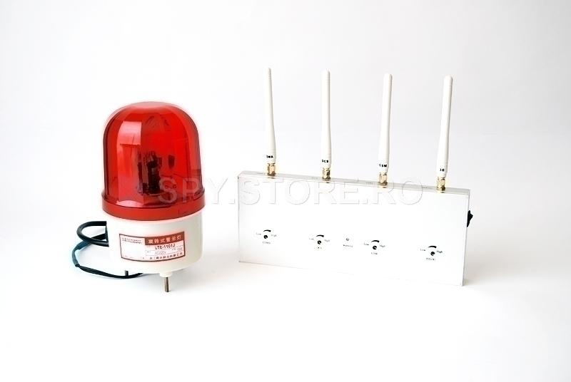 Detectoare de semnal GSM, cu lampa de semnalizare şi alarmă